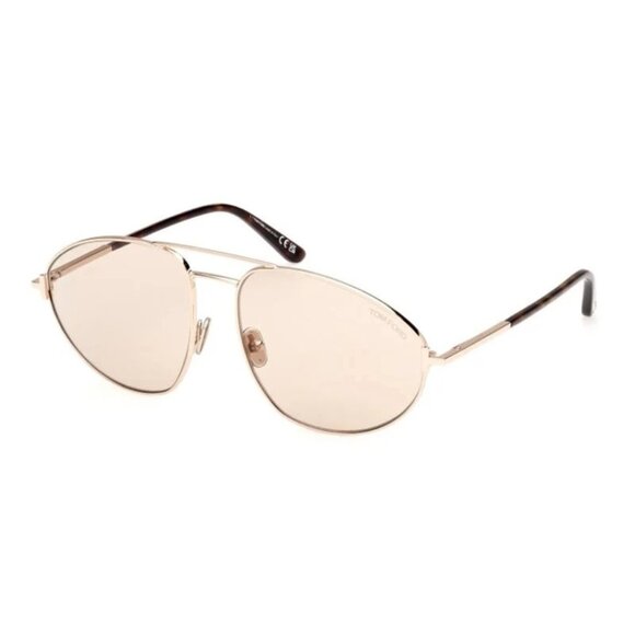 NEW TOM FORD SUNGLASSES GOLD BROWN MEN EYEWEAR TOM FORD